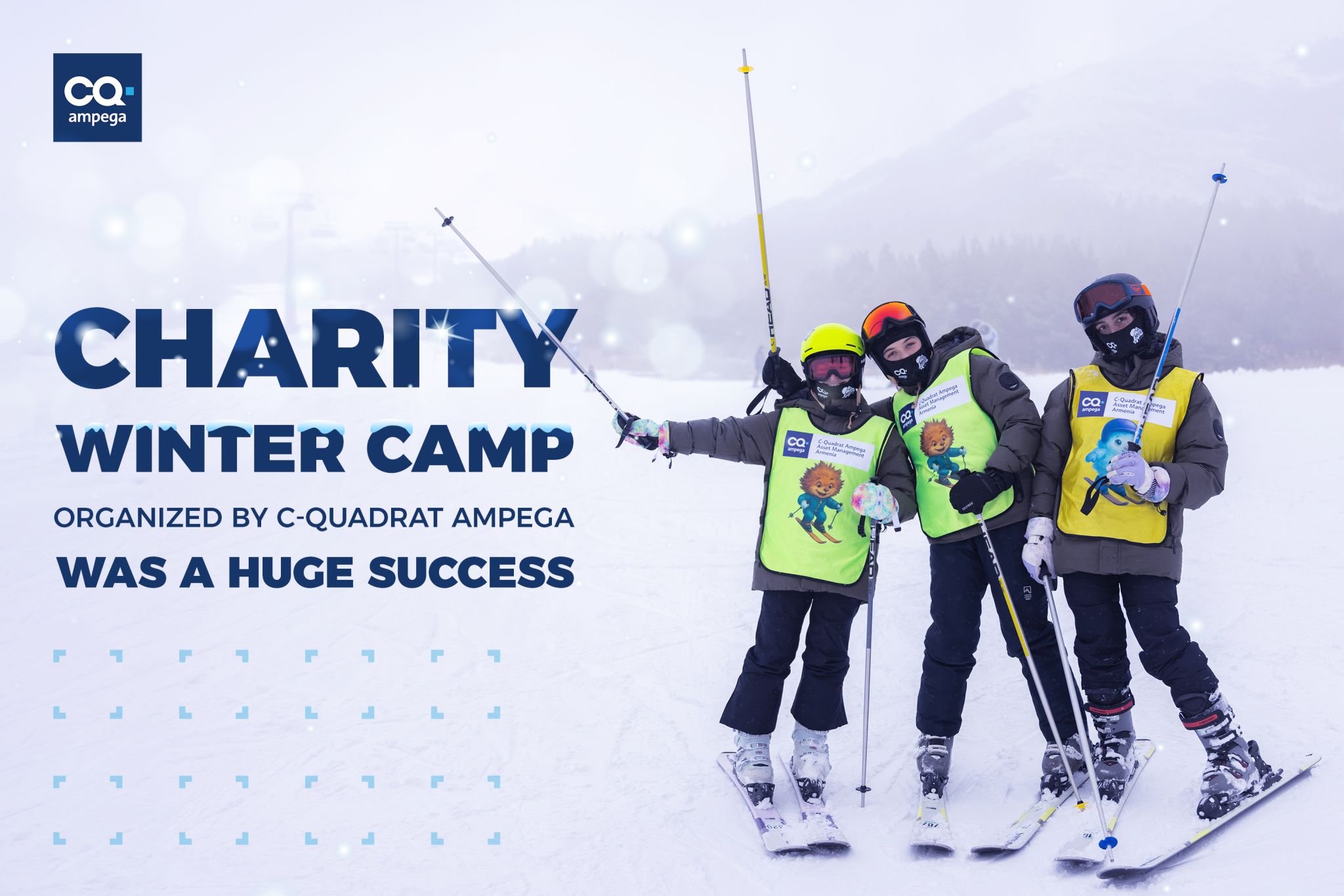 C-Quadrat Ampega’s winter charity camp for 50 teenagers from the Aragatsotn region.